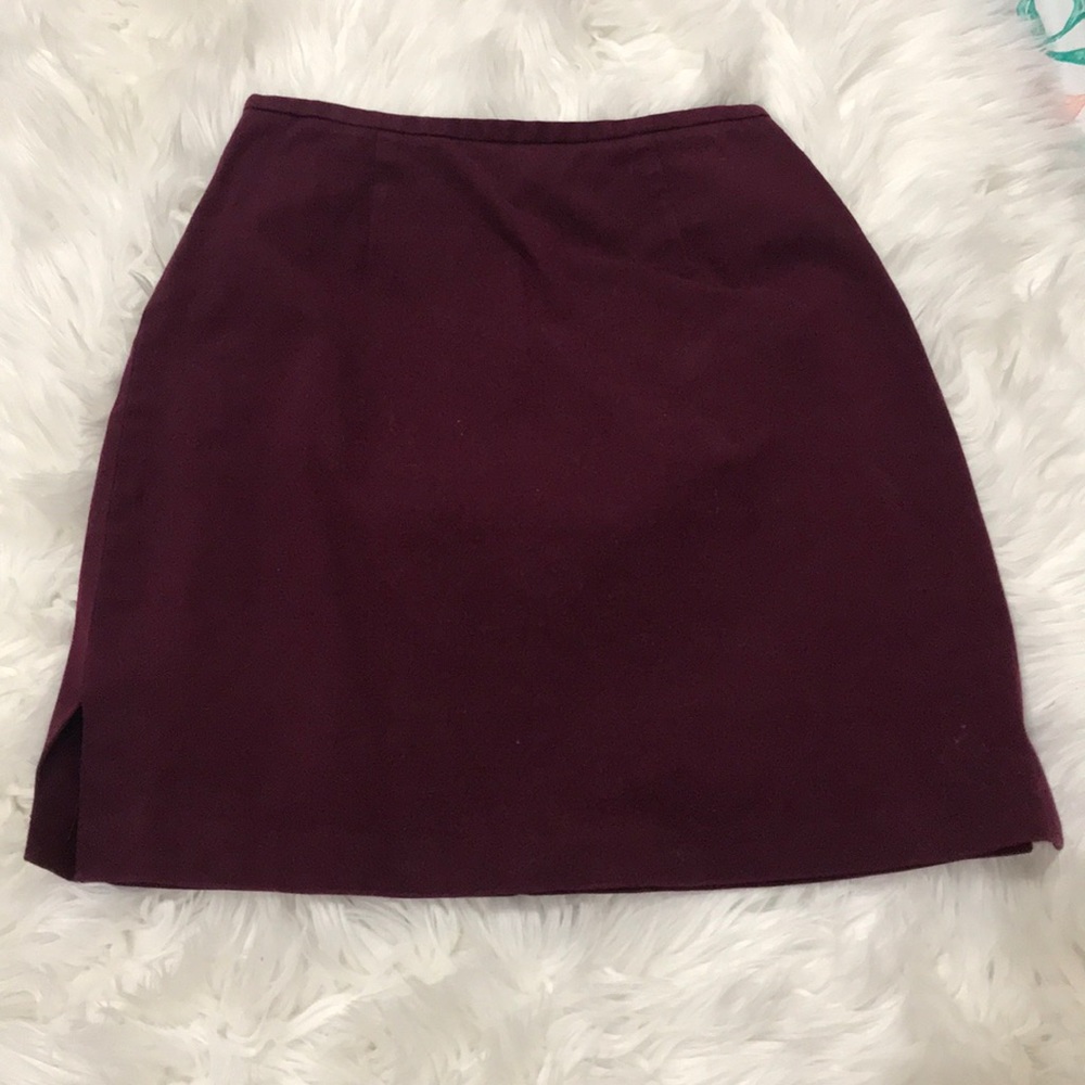 Maroon skirt